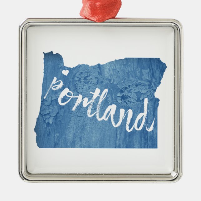 Portland, Oregon Ornament Aus Metall (Vorne)