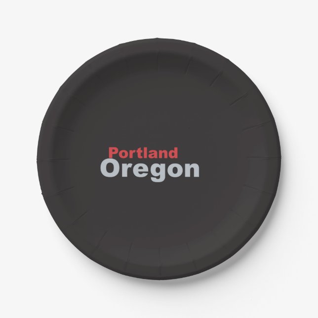 Portland, Oregon Paper Tellers Pappteller (Vorderseite)
