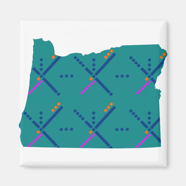 Portland Oregon PDX Airport Carpet Magnet (Vorne)