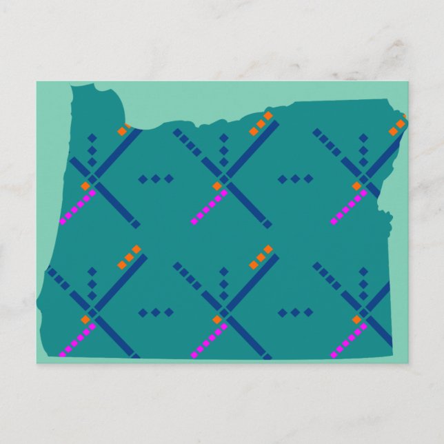 Portland Oregon PDX Airport Carpet Postkarte (Vorderseite)