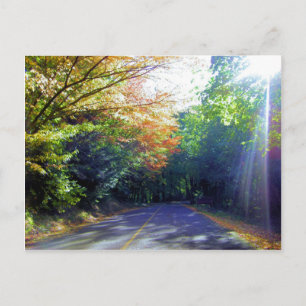 Portland, Oregon Road zum Rose Garden Postkarte