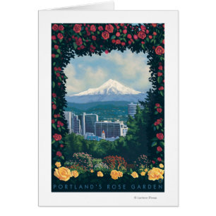 Portland, Oregon Rose Garden Scene