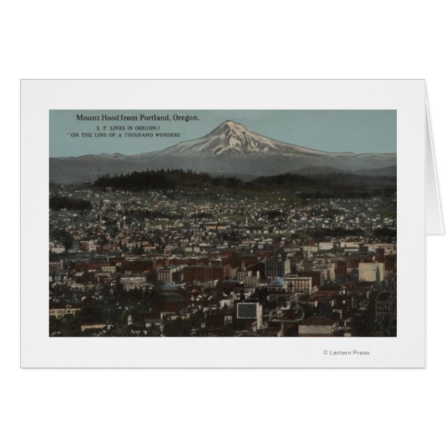Portland, Oregon - Sicht auf die Innenstadt mit m (Vorderseite (Horizontal))