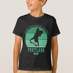 Portland Oregon Skateboarder Urne Skateboarding T-Shirt