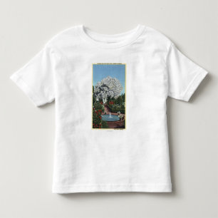 Portland, Oregon - spanischer Pool-und Geist-Baum Kleinkind T-shirt