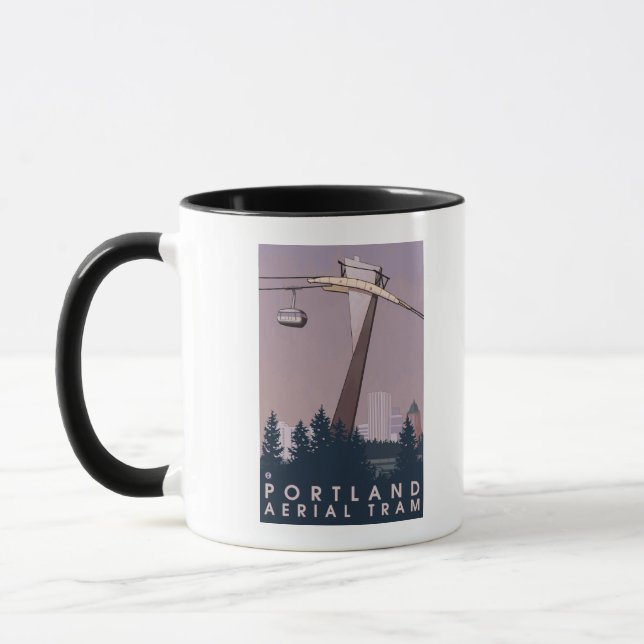 Portland, Oregon, Trambahn Szene Tasse (Links)