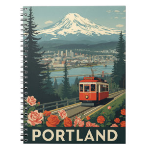Portland Oregon Travel Notizblock