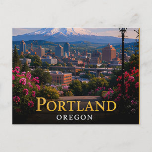 Portland Oregon USA Pacific Northwest Stadt Reise Postkarte