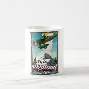 Portland, Oregon Vintage Reiseplakat Kaffeetasse