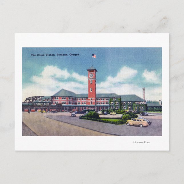 Portland, OregonAußenansicht Gewerkschaft Postkarte (Vorderseite)