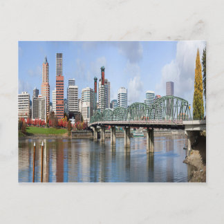 Portland Panorama City Skyline Postkarte