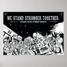 Portland Parade - ein Street Roots Deckplakat