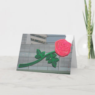 "Portland Rose" Dankeschön Karte