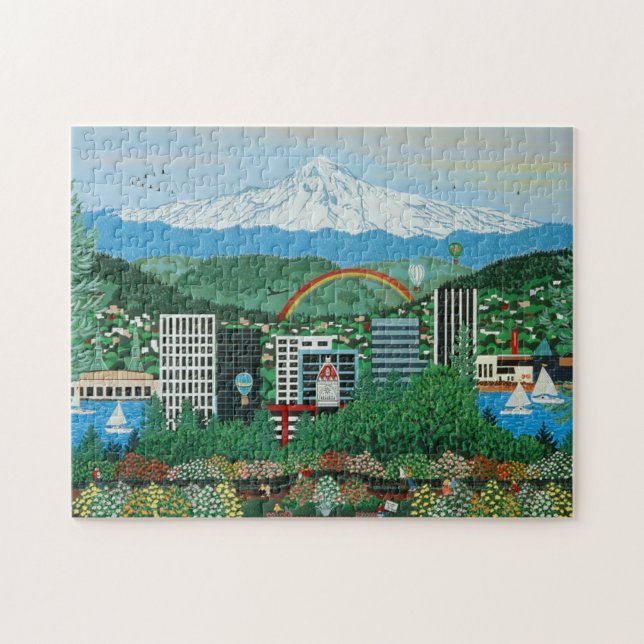 Portland-Rosen-Garten-Puzzlespiel (Horizontal)