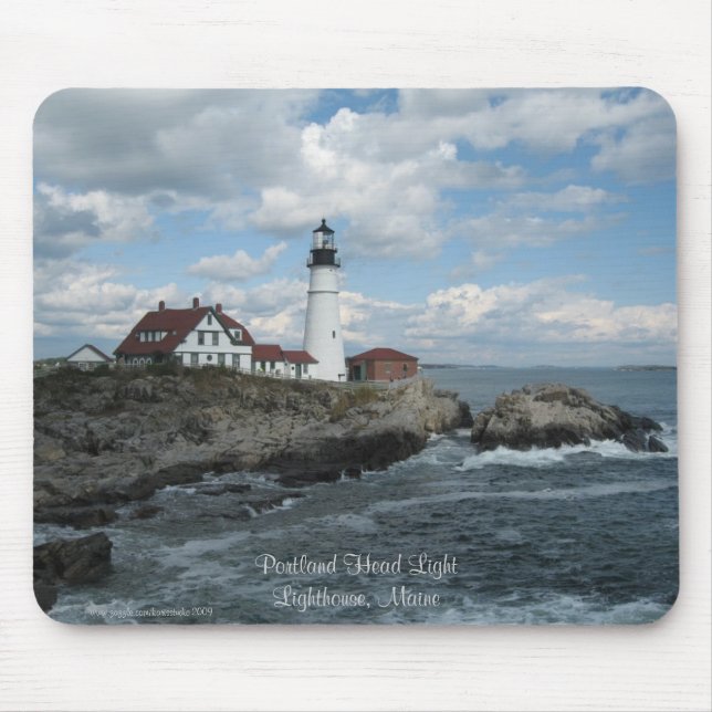 Portland-Scheinwerfer-Leuchtturm Mousepad (Vorne)