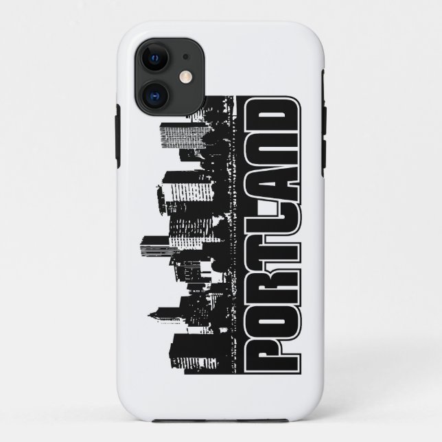 Portland-Skyline Case-Mate iPhone Hülle (Rückseite)