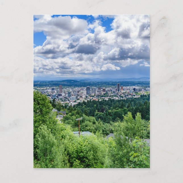 Portland Skyline Postkarte (Vorderseite)