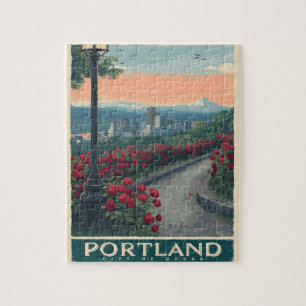 Portland Stadt der Rose - Rose Garten & Skyline