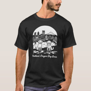 Portland Stadt Oregon Hundeliebhaber T-Shirt