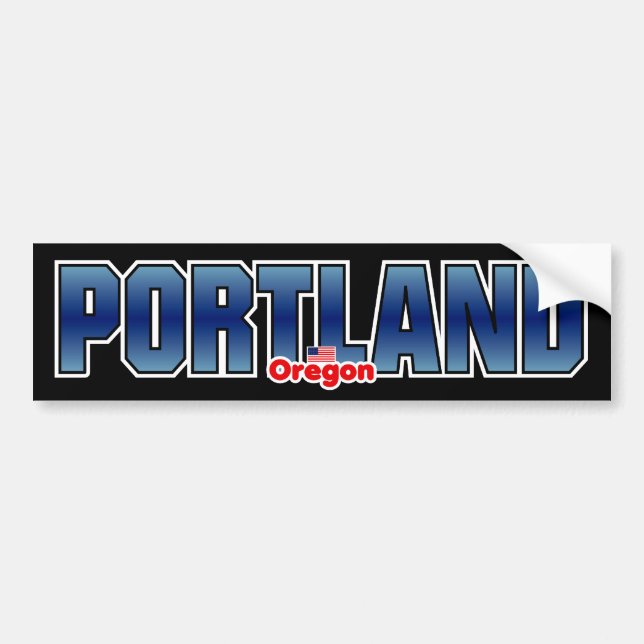 Portland-Stoßdämpfer Autoaufkleber (Vorne)