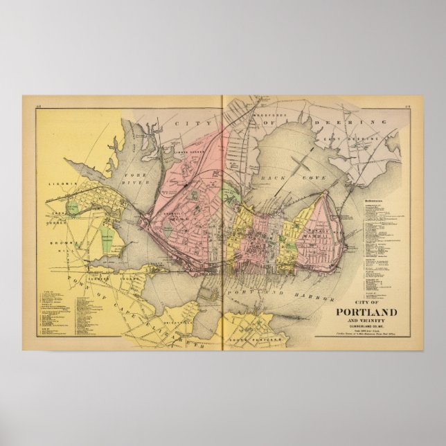 Portland & Umgebung Poster (Vorne)