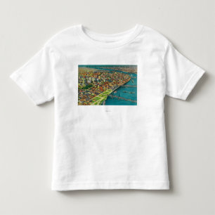 Portland von der Luft, die Brücken zeigt und Kleinkind T-shirt