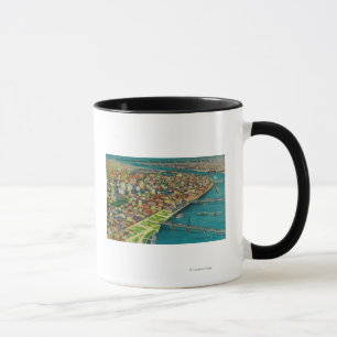 Portland von der Luft, die Brücken zeigt und Tasse