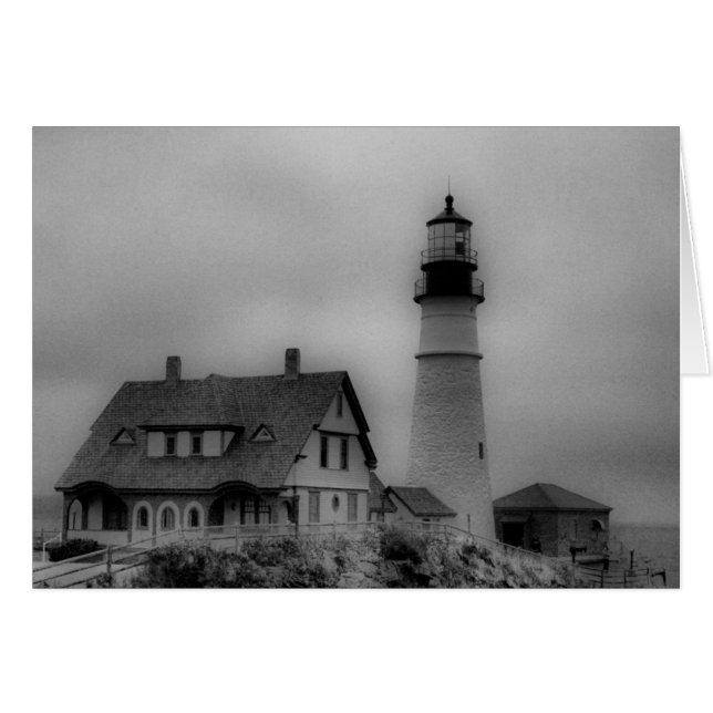 Portlandhauptleuchtturm, Kap Elizabeth, ICH (Vorderseite (Horizontal))