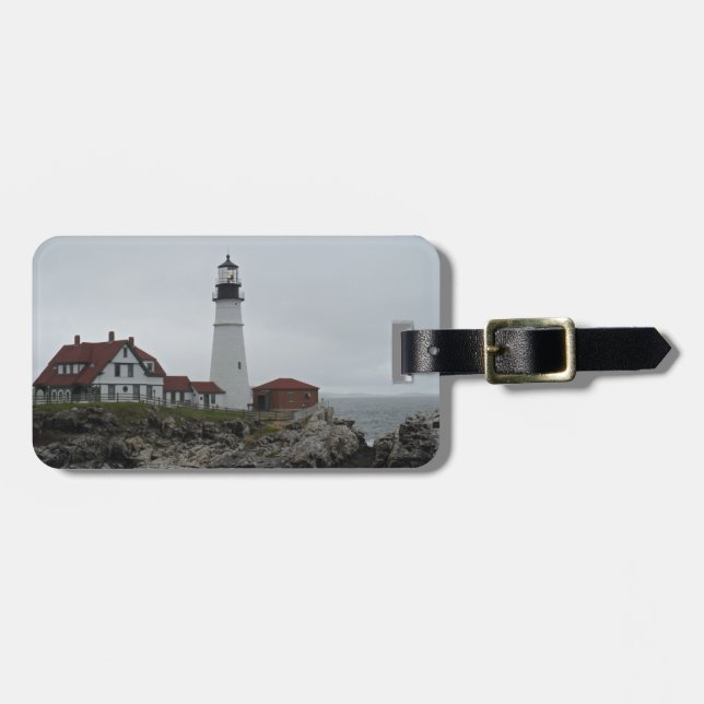 Portlandhauptleuchtturm, Maine Gepäckanhänger (Vorderseite horizontal)