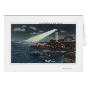 Portlandhauptleuchtturm nachts