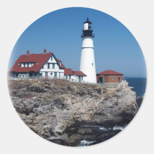 Portlandhauptleuchtturm Runder Aufkleber