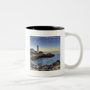 Portlandhauptleuchtturm Zweifarbige Tasse