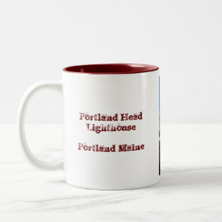Portlandhauptleuchtturm Zweifarbige Tasse