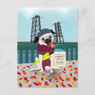 Portlandia Pug: Anarchist Rechtsprechung Postcard Postkarte