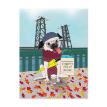 Portlandia Pug: Anarchist Rechtsprechung Postcard