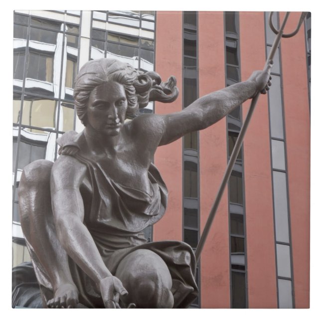 Portlandia Statue, Portland, Oregon Fliese (Vorderseite)