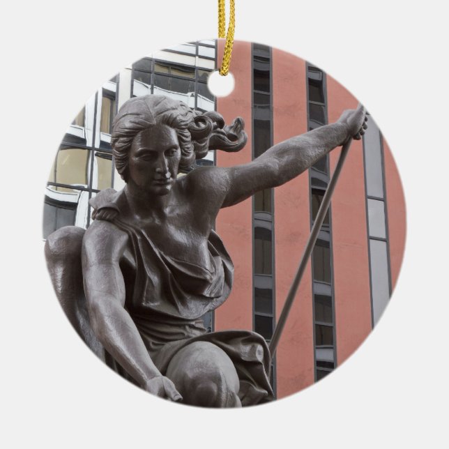 Portlandia statue, Portland, Oregon Keramik Ornament (Vorne)