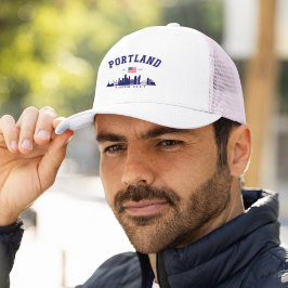Portland's Urban Silhouette Truckerkappe