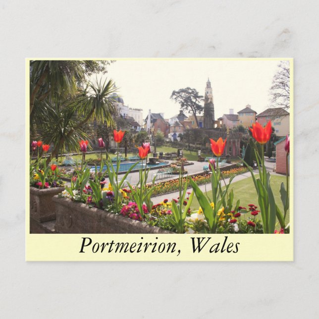 Portmeirion Postkarte (Vorderseite)