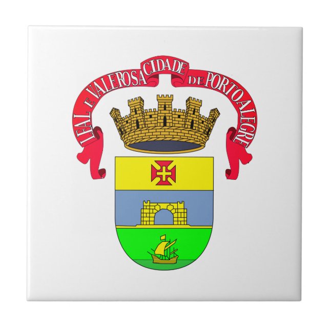 Porto Alegre (Siegel der Stadt) - BRASILIEN Fliese (Vorderseite)
