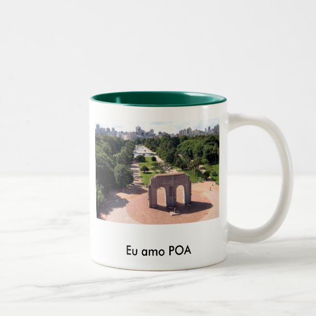 Porto Alegre Zweifarbige Tasse (Rechts)