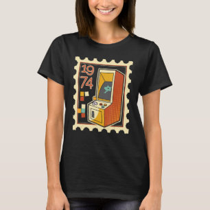 Porto-Briefmarke mit Computerspielautomat 1974 T-Shirt