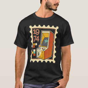 Porto-Briefmarke mit Computerspielautomat 1974 T-Shirt