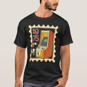 Porto-Briefmarke mit Computerspielautomat 1975 T-Shirt