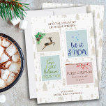Porto-Briefmarke Warm wünscht Sonderlieferung<br><div class="desc">Die Weihnachtskarte mit den Vintagen Porto-Briefmarke in Rot-Grün und Beige, die mit einem Jungstag, Kiefernfüßen, Winterbeeren und festlichen Formulierungen verziert sind (Let it Snow, Merry Christmas und Joy Hope Peace Glauve Christmas). Die Vorlage ist für Sie Set, um eine der Briefmarke zu personalisieren und Ihr Zeichen und Namen(e) hinzuzufügen. Die...</div>