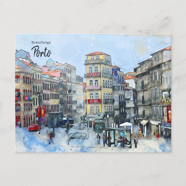 Porto - das wahre Portugal Postkarte (Vorderseite)