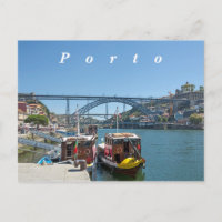 Porto. Douro River und Dom Luis I Bridge.