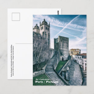 Porto, Portugal Kathedrale und Altstadt Postkarte