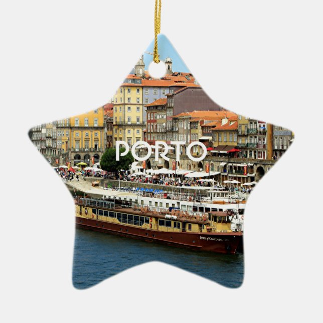 Porto, Portugal Keramik Ornament (Vorne)