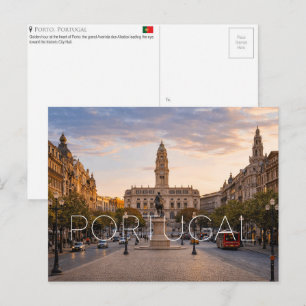 Porto, Portugal Reise-Postkarte Postkarte